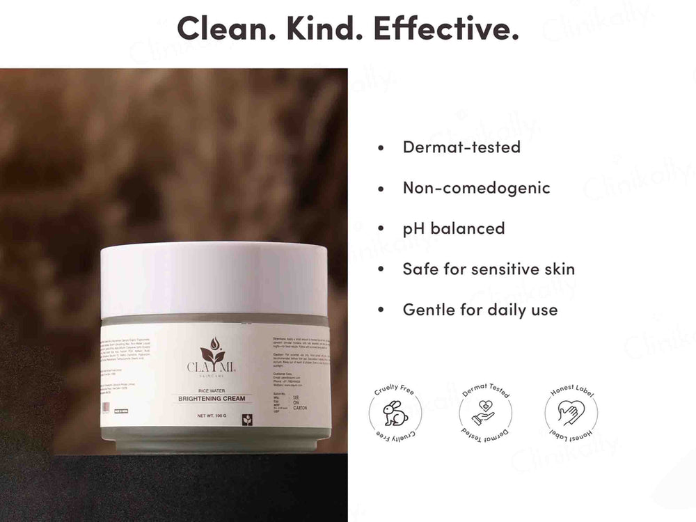 Claymi Rice Water Brightening Cream