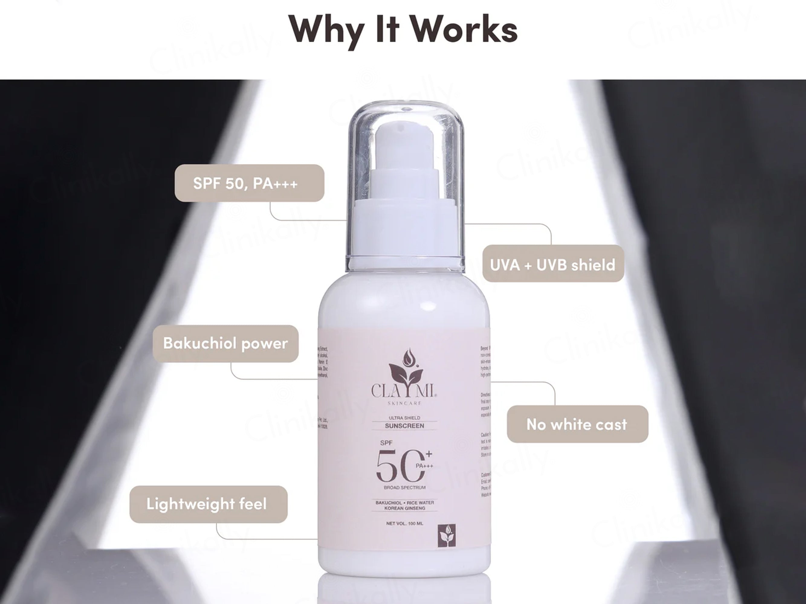 Claymi Ultra Shield Broad Spectrum Sunscreen SPF 50+ PA+++