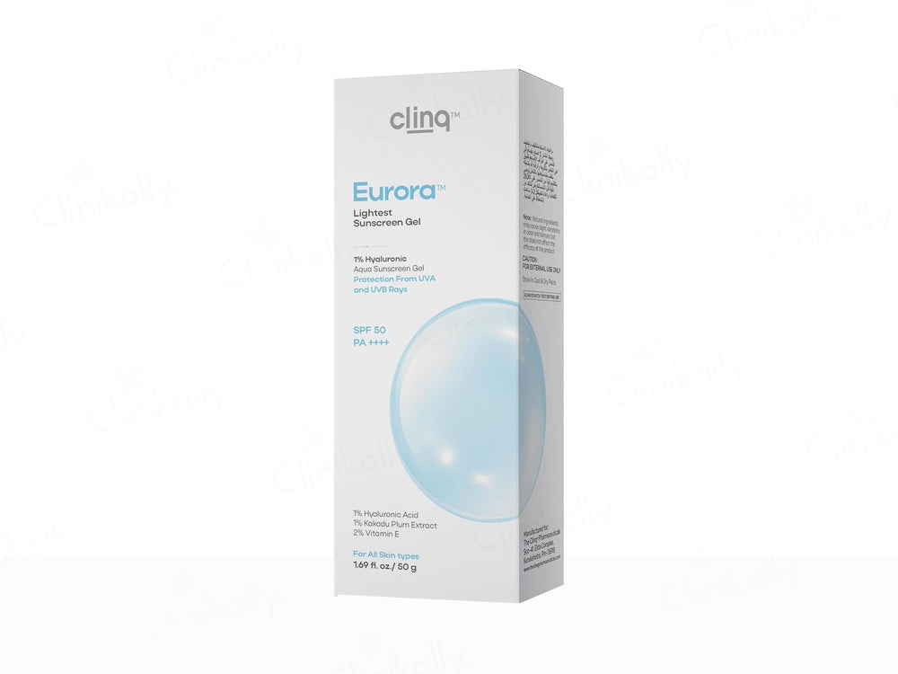 Clinq Eurora The Lightest 1% Hyaluronic Acid Aqua Sunscreen Gel SPF 50 PA++++