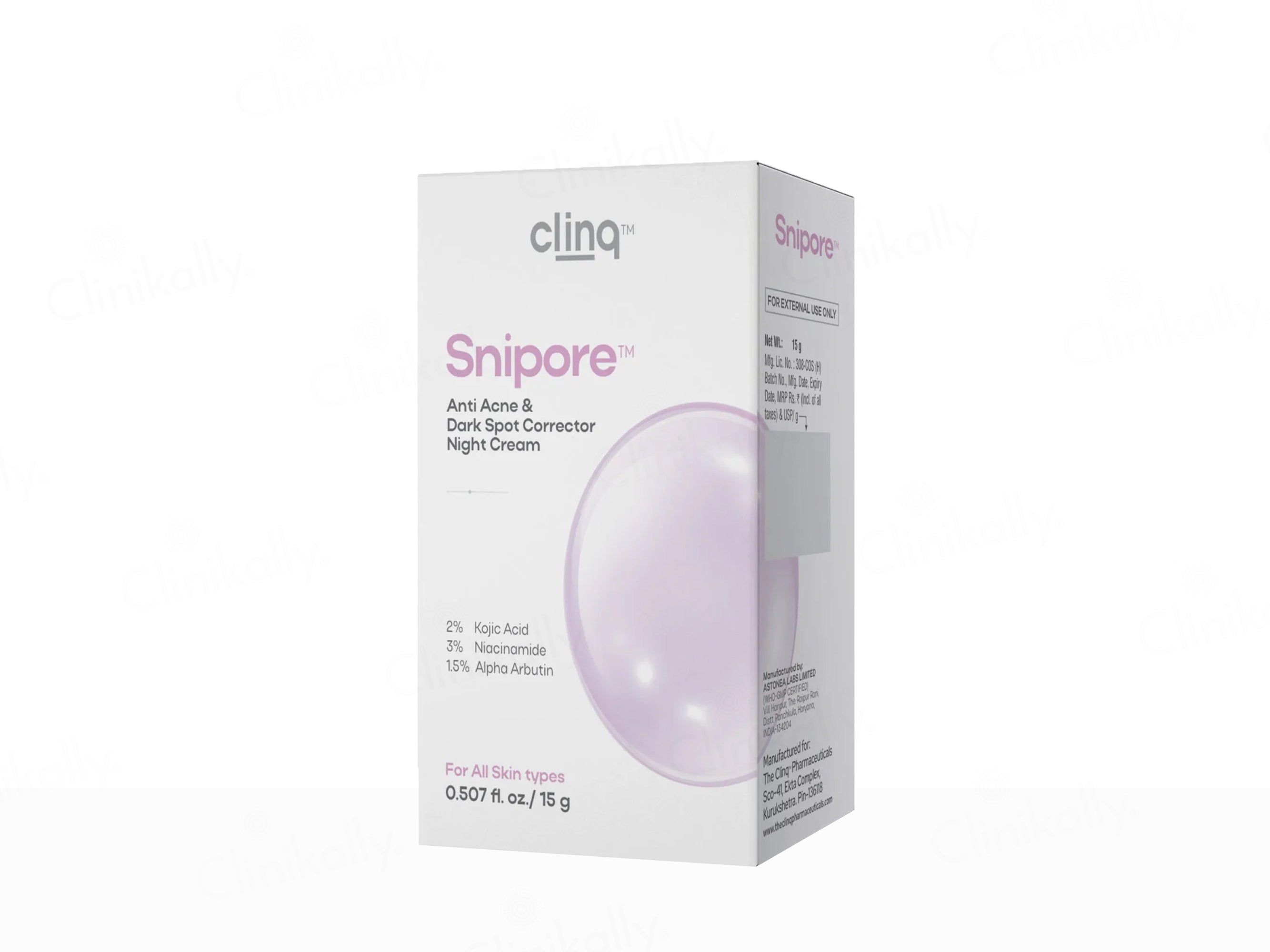 Clinq Snipore Anti Acne & Dark Spot Corrector Night Cream