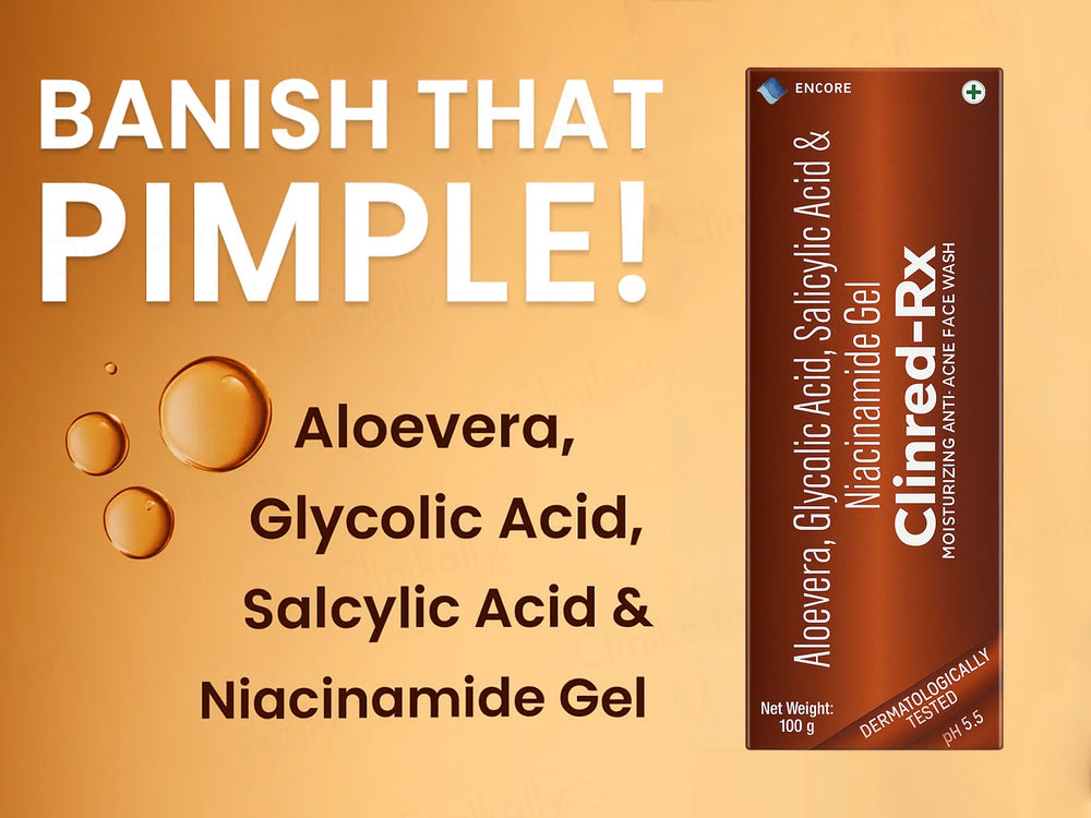 Clinred-Rx Moisturizing Anti-Acne Face Wash