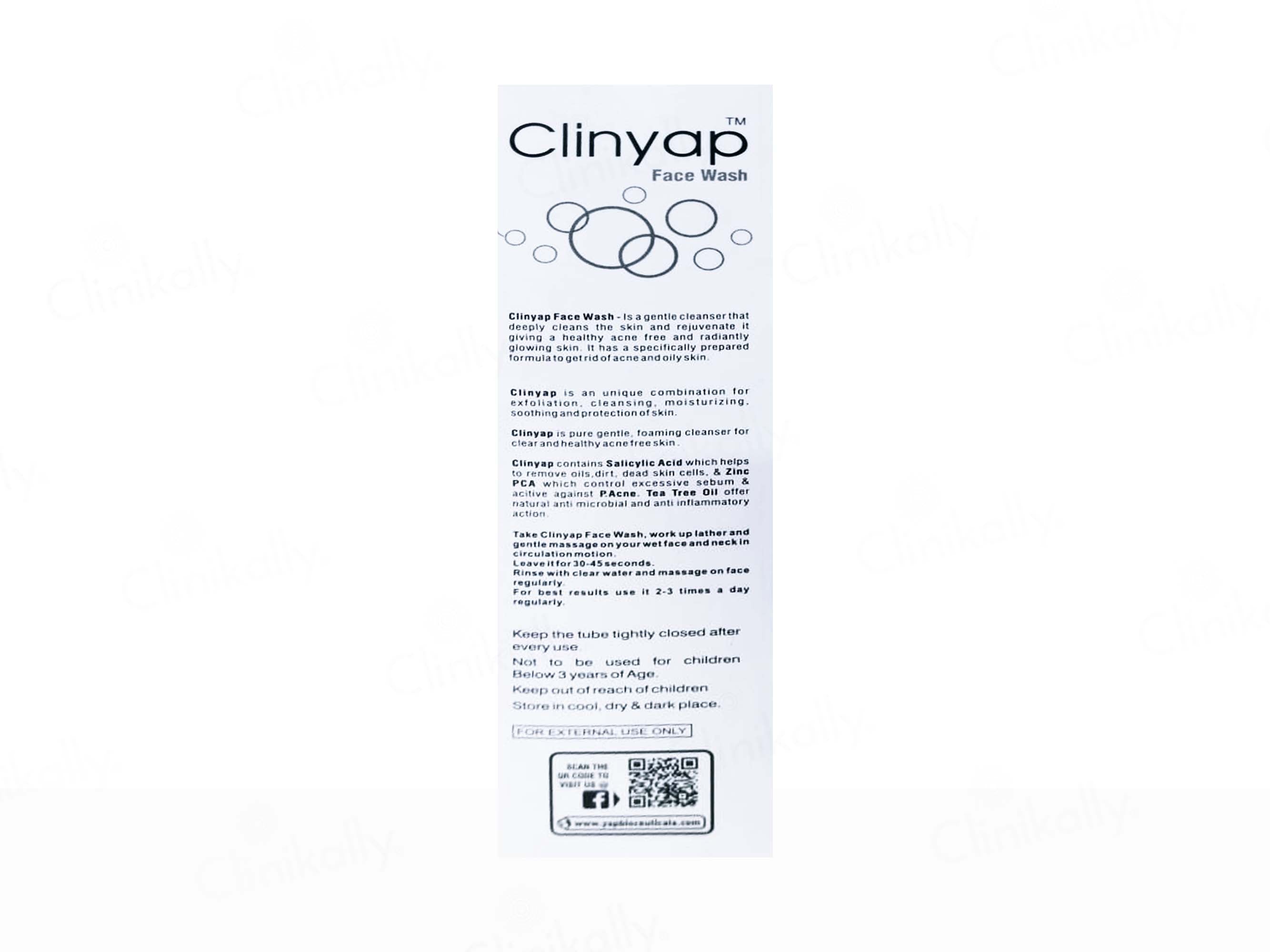 Clinyap Deep Cleansing Face Wash For Oily & Acne Prone Skin