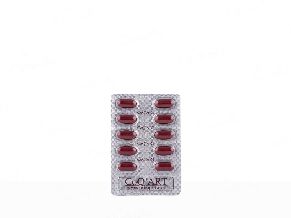 CoQ ART Resveratrol and Ubiquinol Tablet