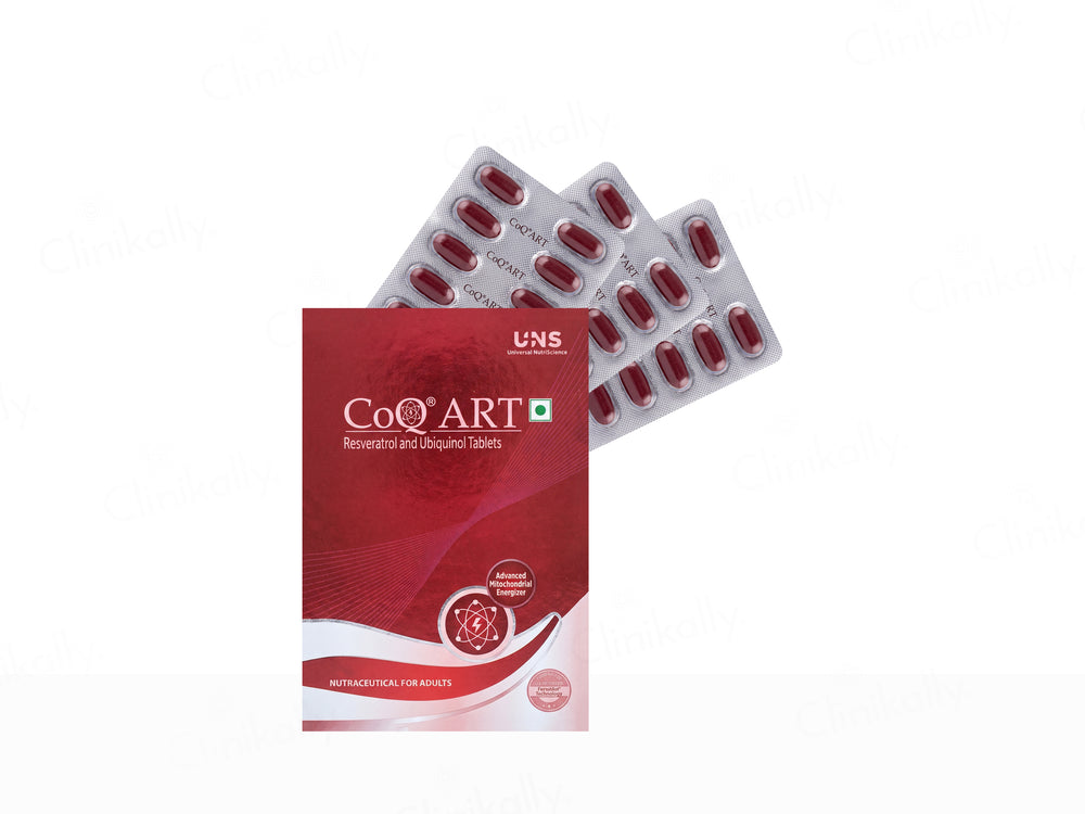 CoQ ART Resveratrol and Ubiquinol Tablet