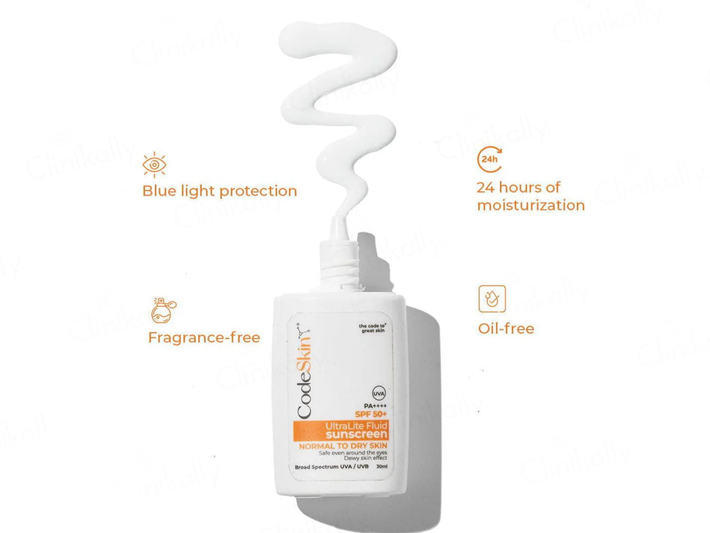 CodeSkin UltraLite Fluid Sunscreen SPF 50+ PA++++