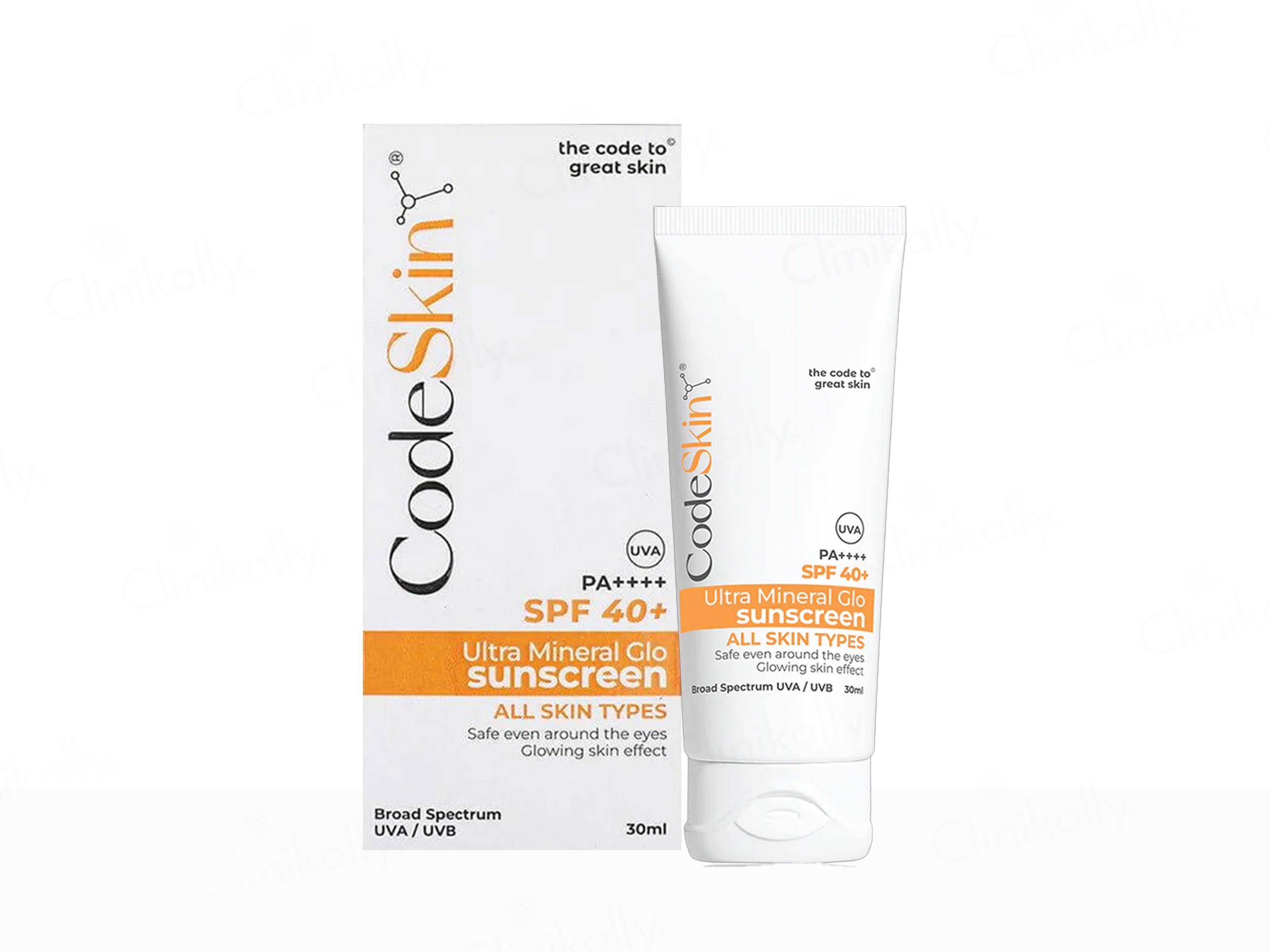 CodeSkin UltraMineral Glo Sunscreen SPF 40+ PA++++