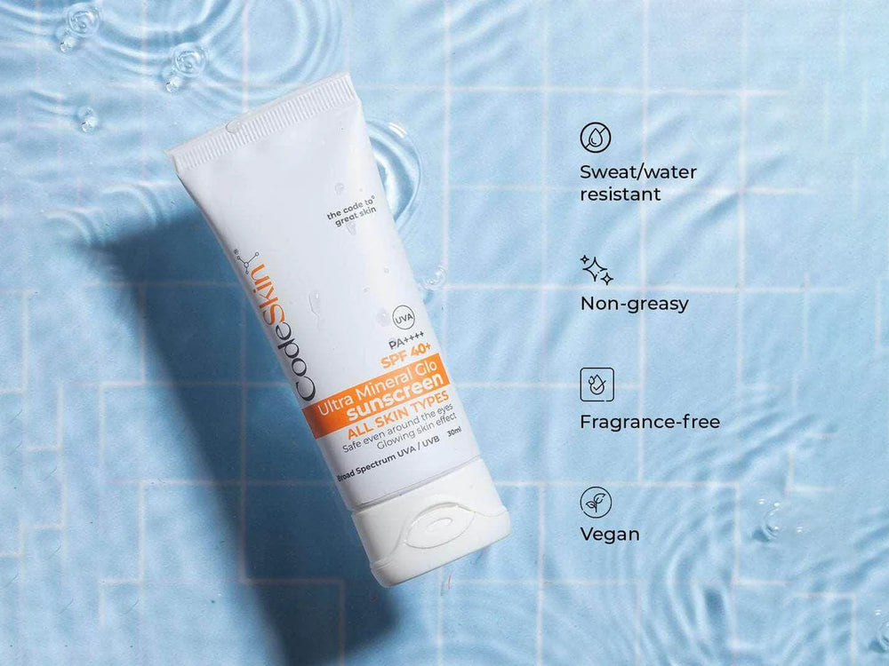 CodeSkin UltraMineral Glo Sunscreen SPF 40+ PA++++