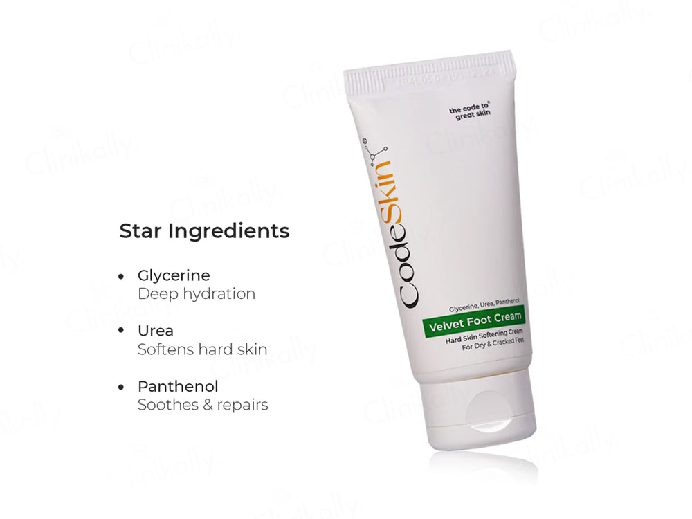 CodeSkin Velvet Foot Skin Softening Cream For Dry & Cracked Feet