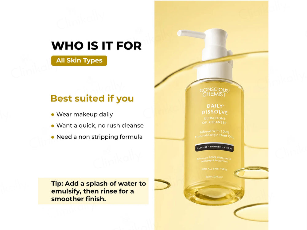 Conscious Chemist Daily Dissolve Ultra Light Oil Cleanser