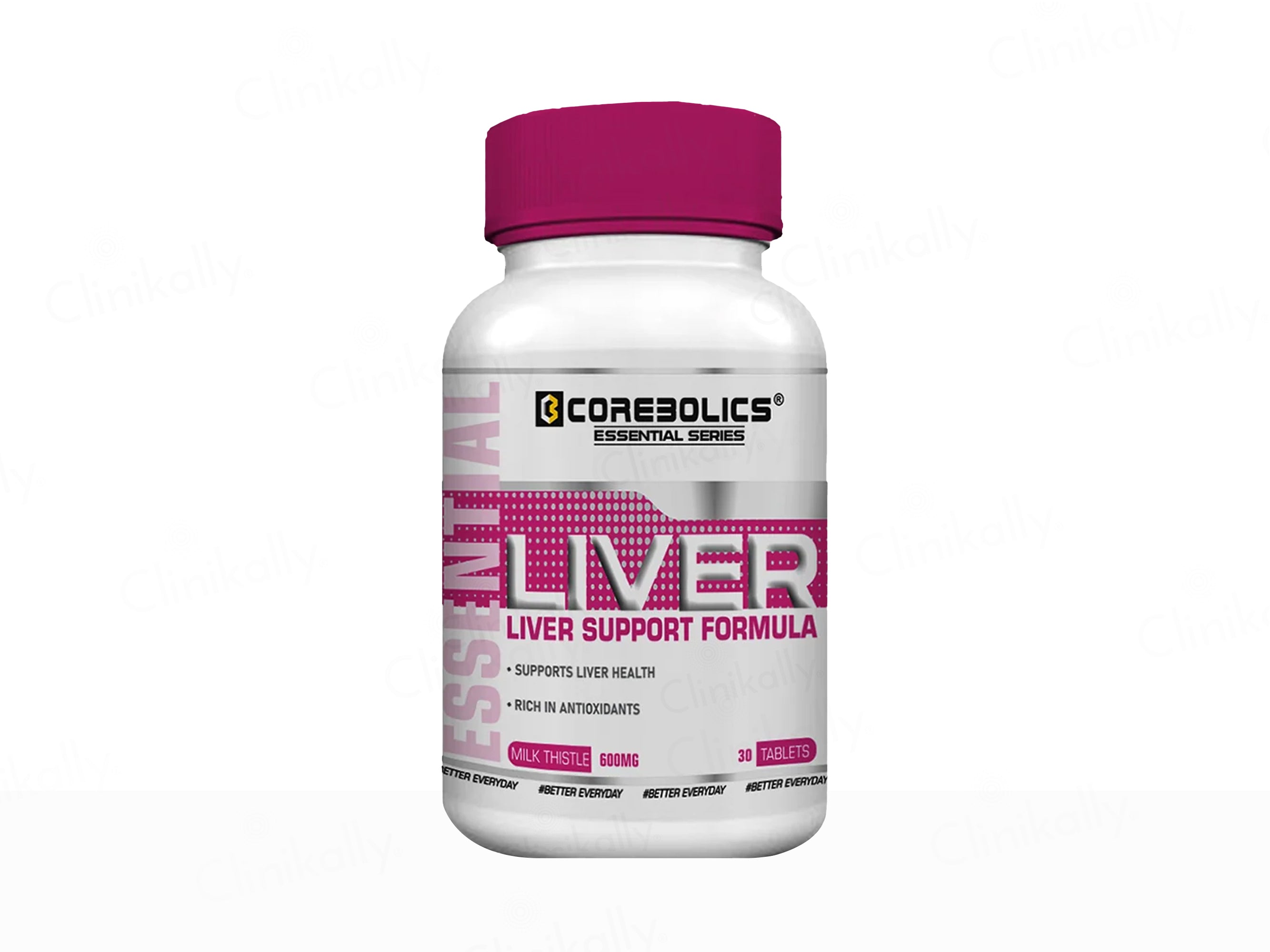 Corebolics Liver Support Milk Thistle 600mg Health Supplement Tablet