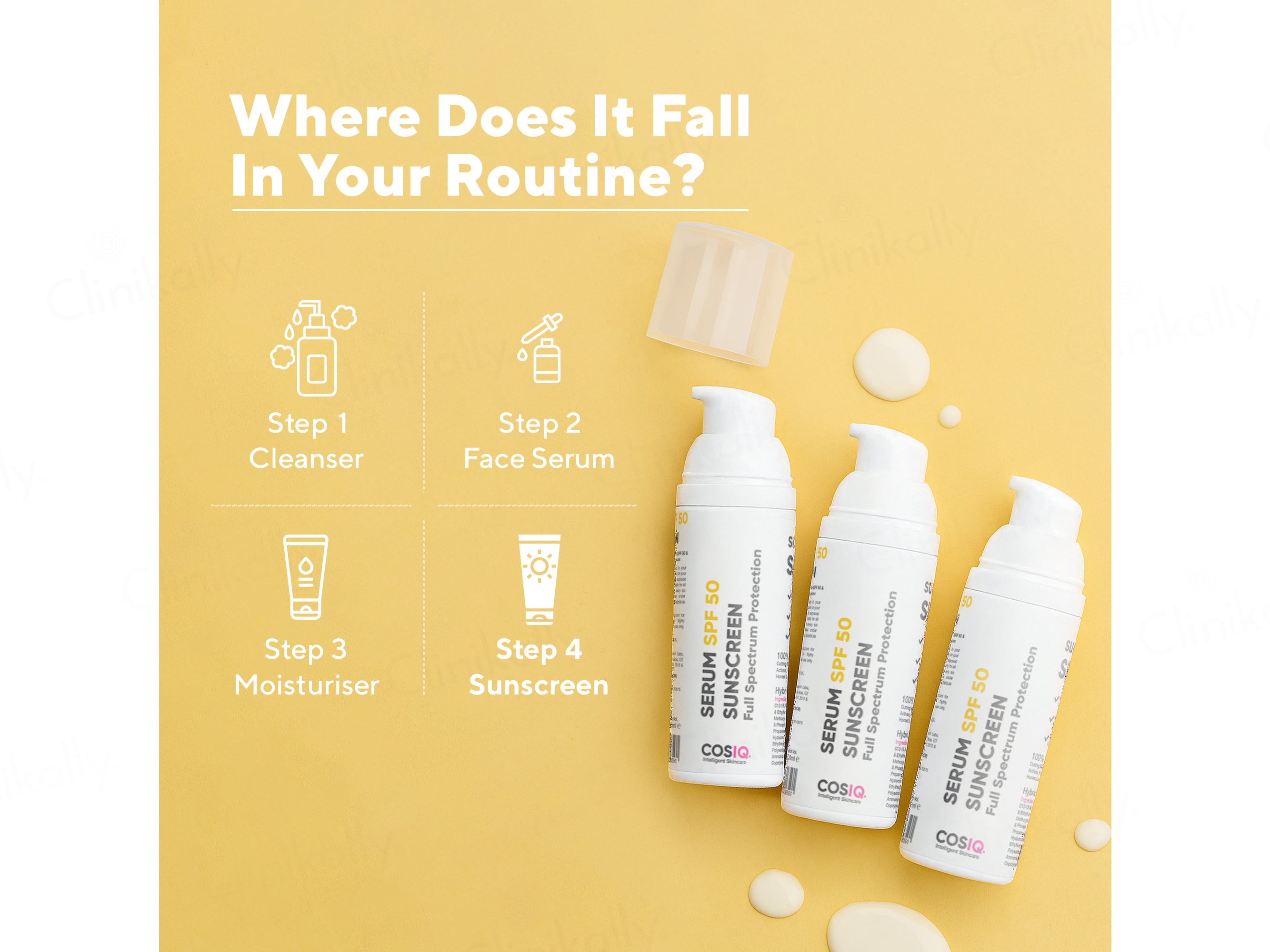 CosIQ Serum Sunscreen SPF 50 PA++++