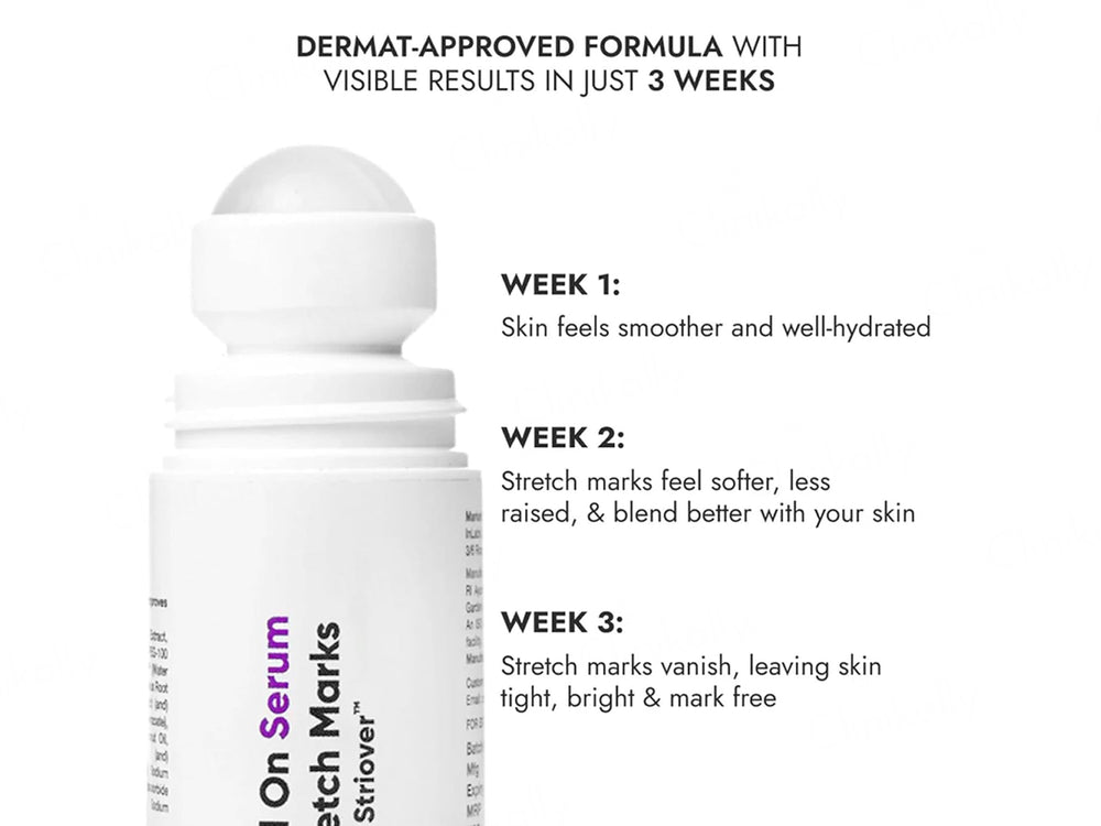 CosIQ Stretch Marks Removal Roll-On Serum With Striover