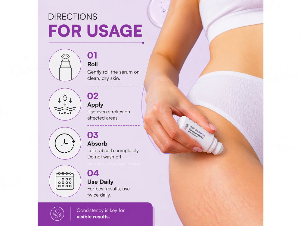 CosIQ Stretch Marks Removal Roll-On Serum With Striover
