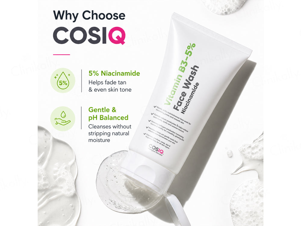 CosIQ Vitamin B3-5% Niacinamide Face Wash
