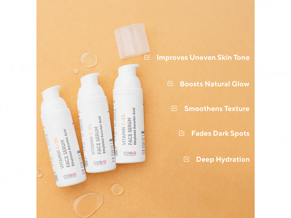 CosIQ Vitamin C-23% Ethylated Ascorbic Acid Face Serum