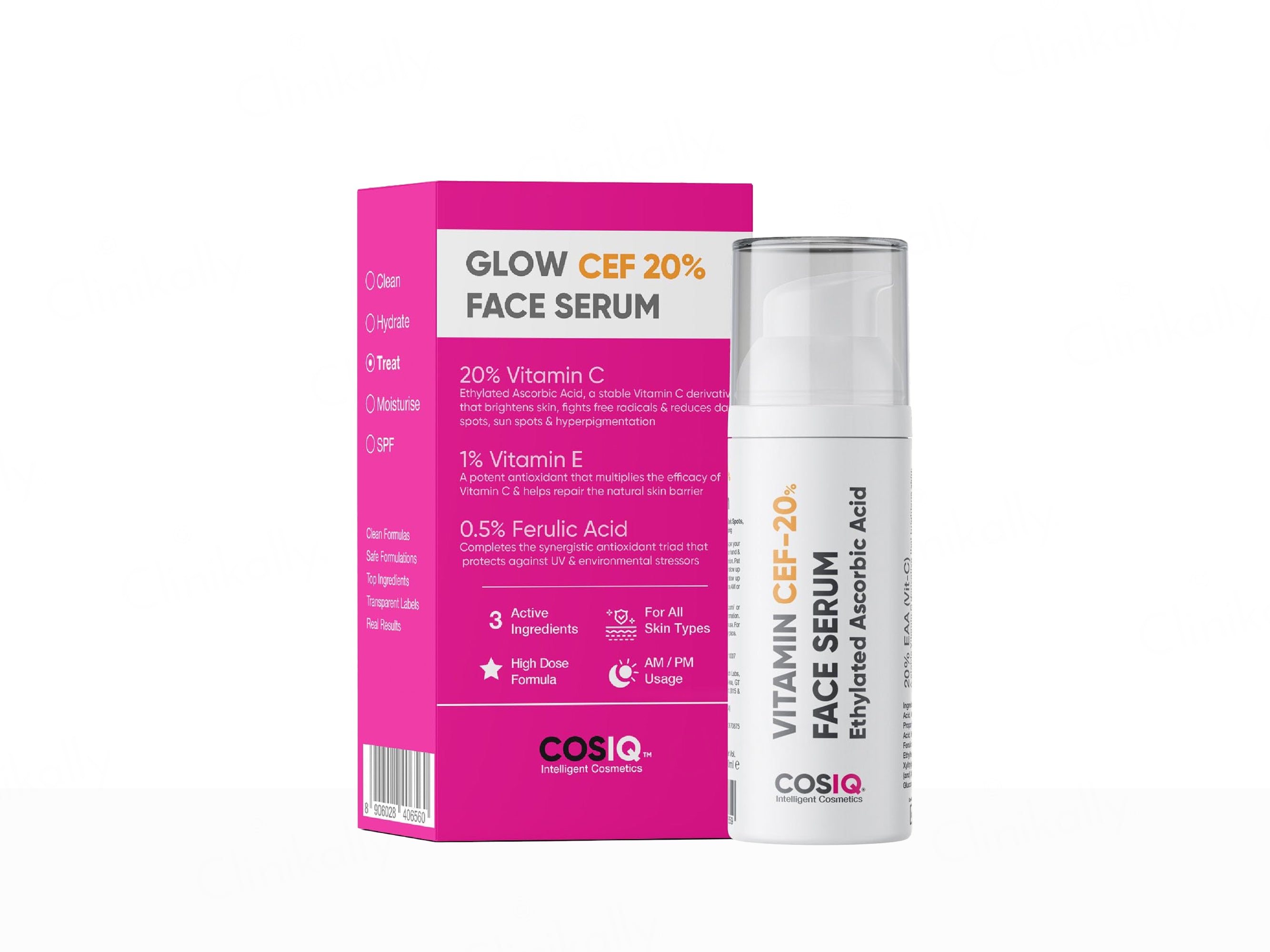 CosIQ Vitamin CEF-20% Ethylated Ascorbic Acid Glow Face Serum