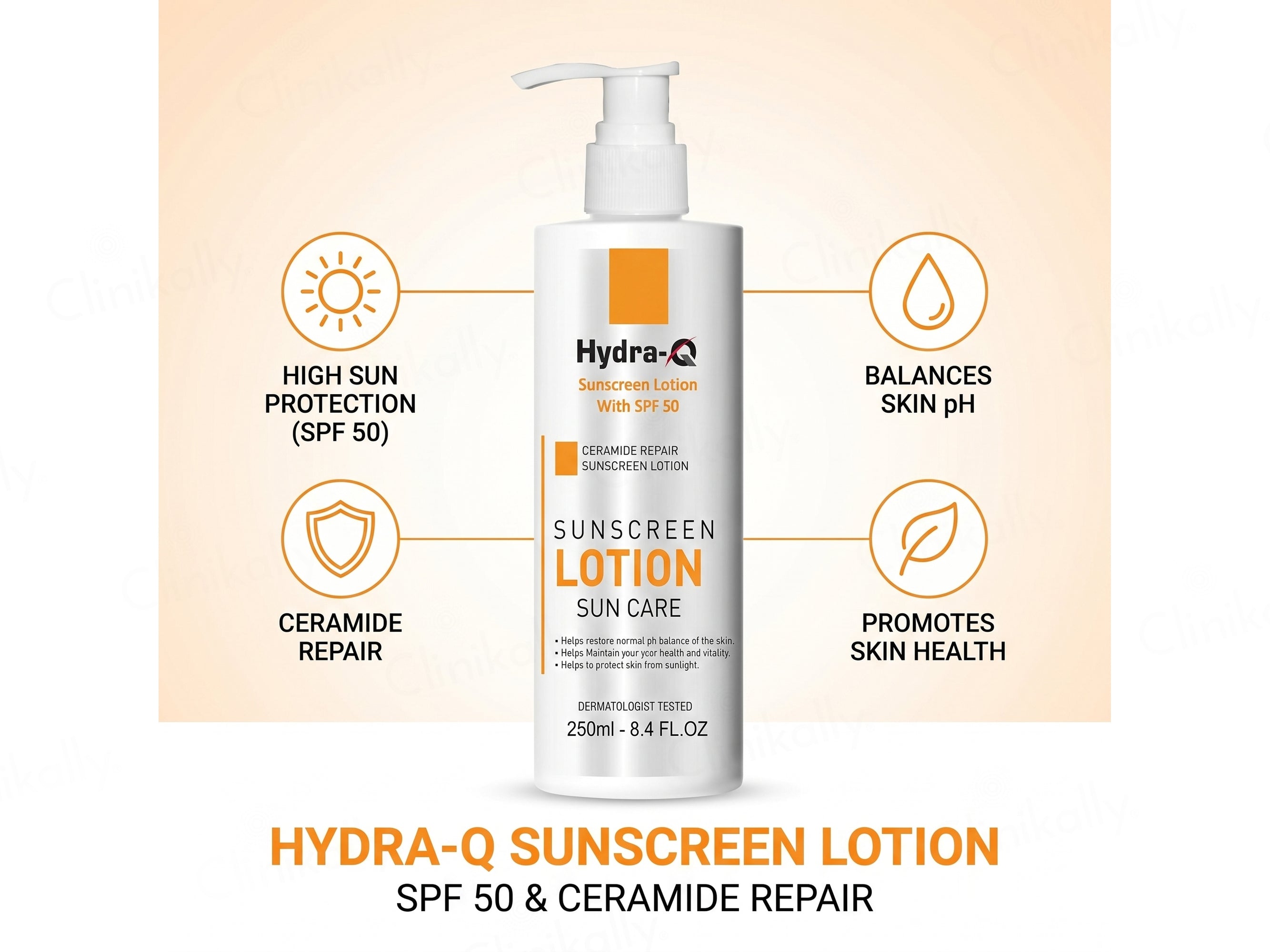 Cosderma Hydra-Q Ceramide Repair Sunscreen Lotion SPF 50