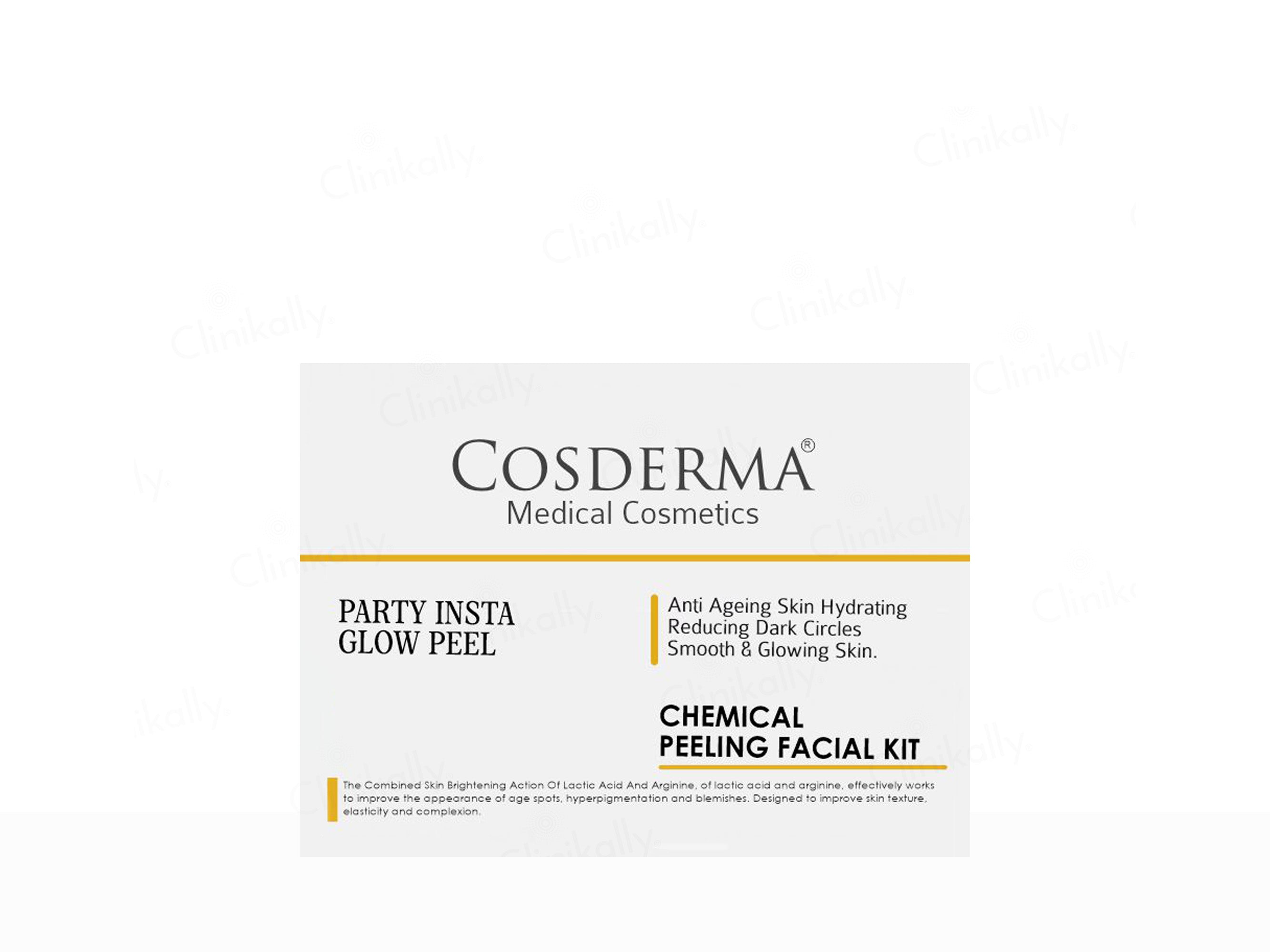 Cosderma Party Insta Glow Peel Chemical Peeling Facial Kit