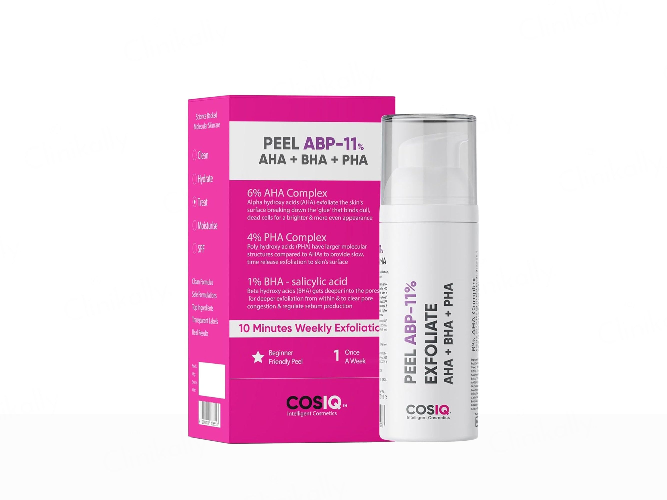 CosiQ ABP-11% AHA + BHA + PHA Gentle Exfoliating Peeling Solution