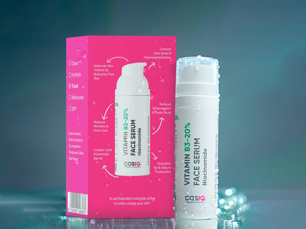 CosiQ Vitamin B3-20% Niacinamide + Peptides Face Serum