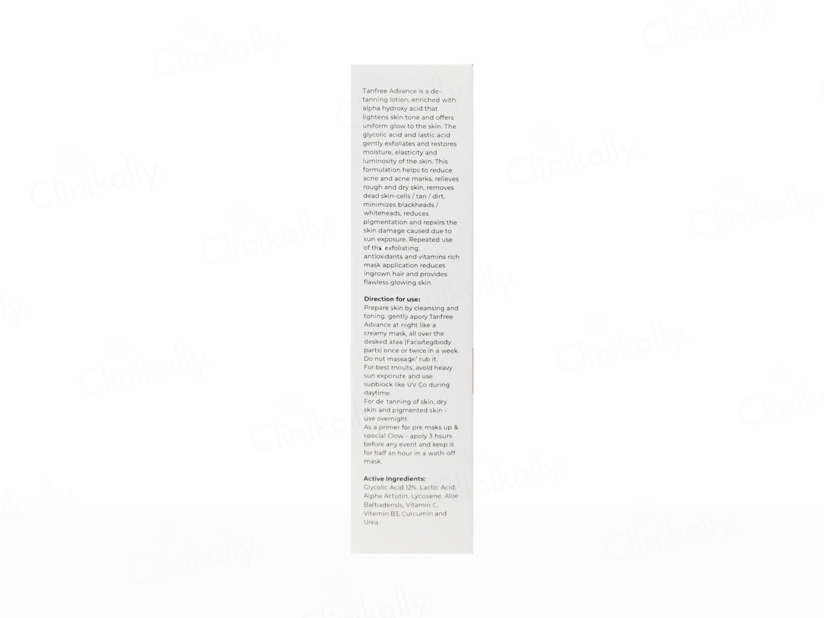 Cosmonova Tanfree Advance De-Tanning Lotion