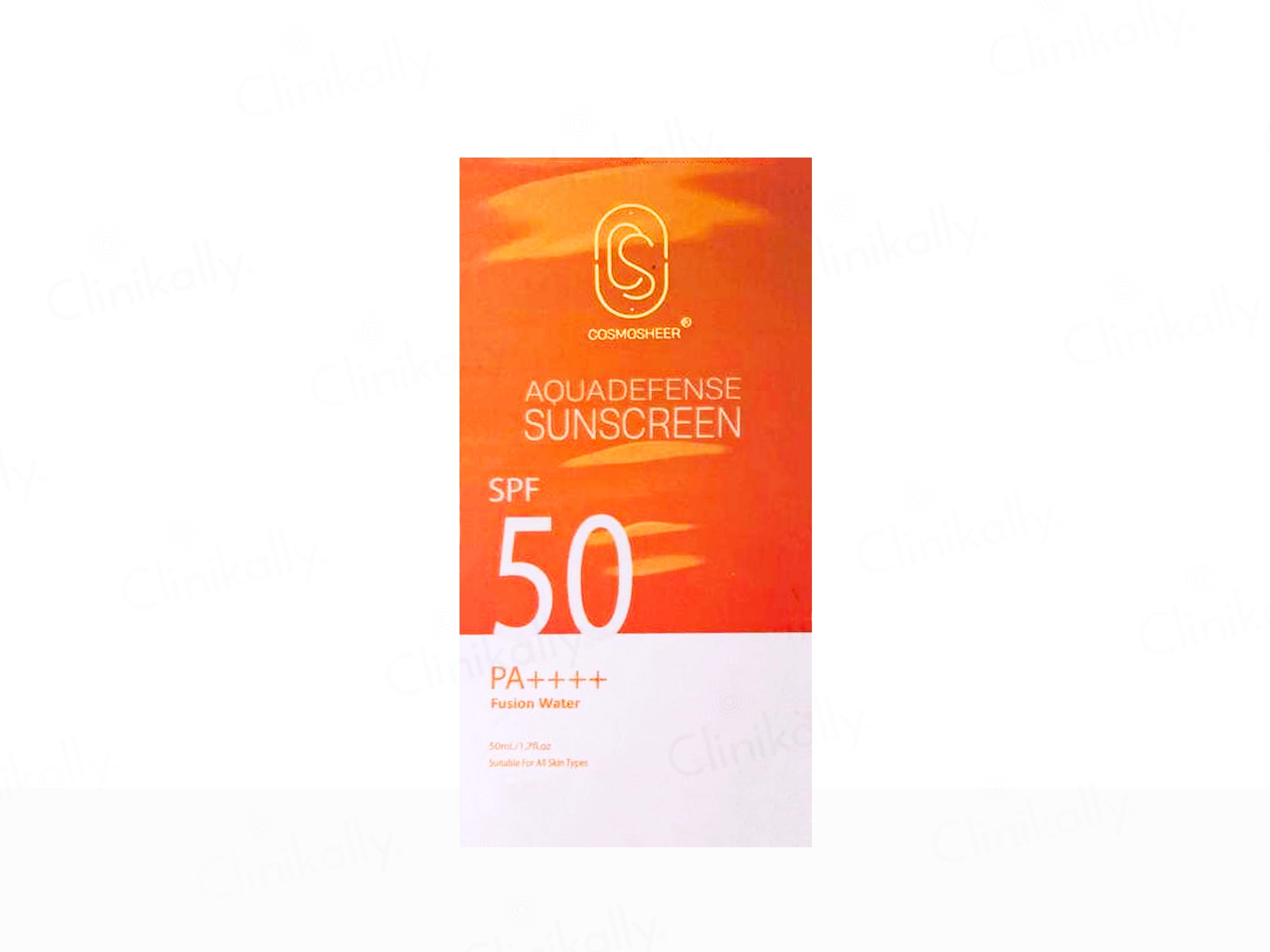 Cosmosheer Aquadefense Fusion Water Sunscreen SPF 50 PA++++