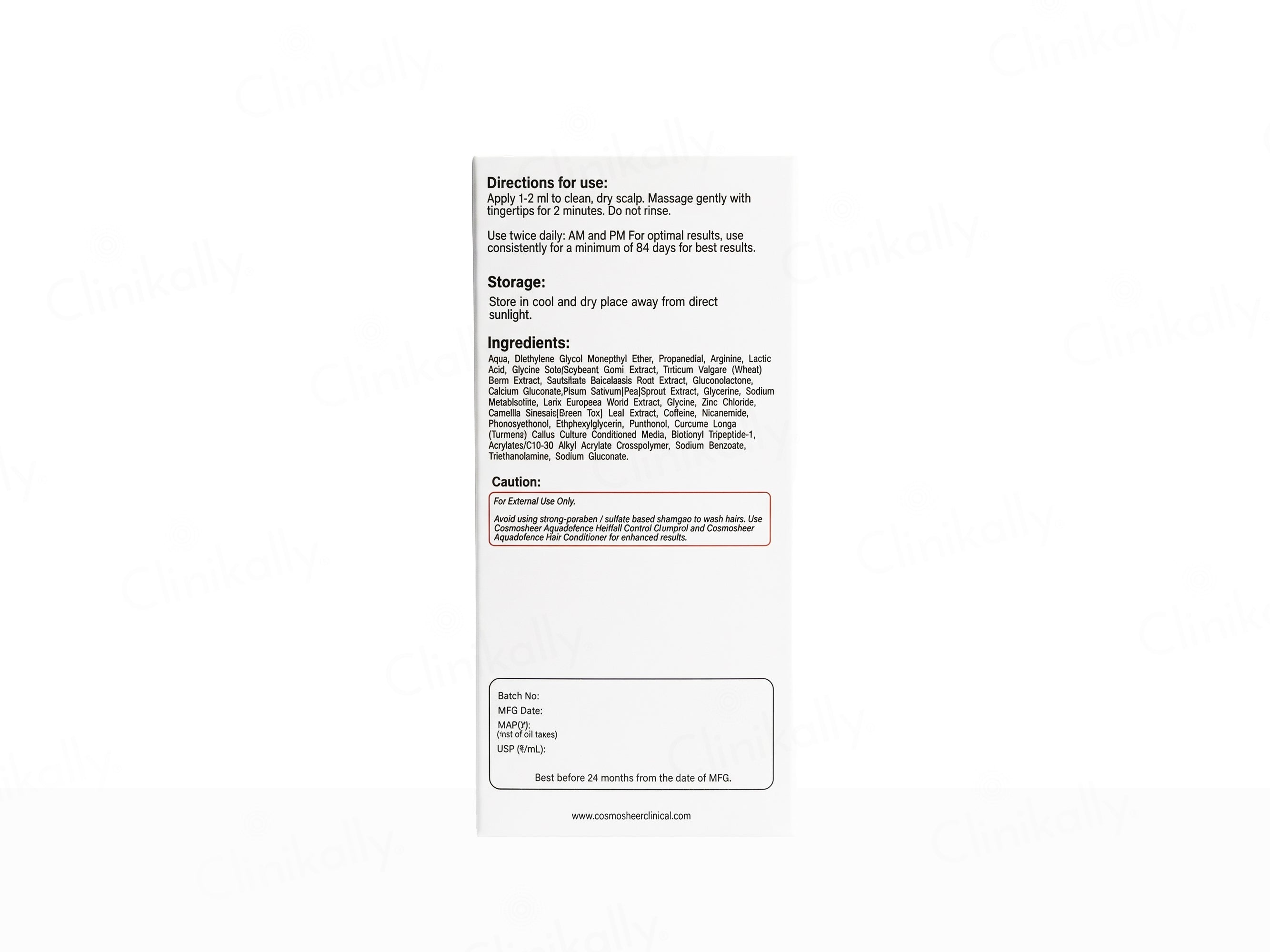 Cosmosheer Clinical Follicurin Advanced Hair Density Serum