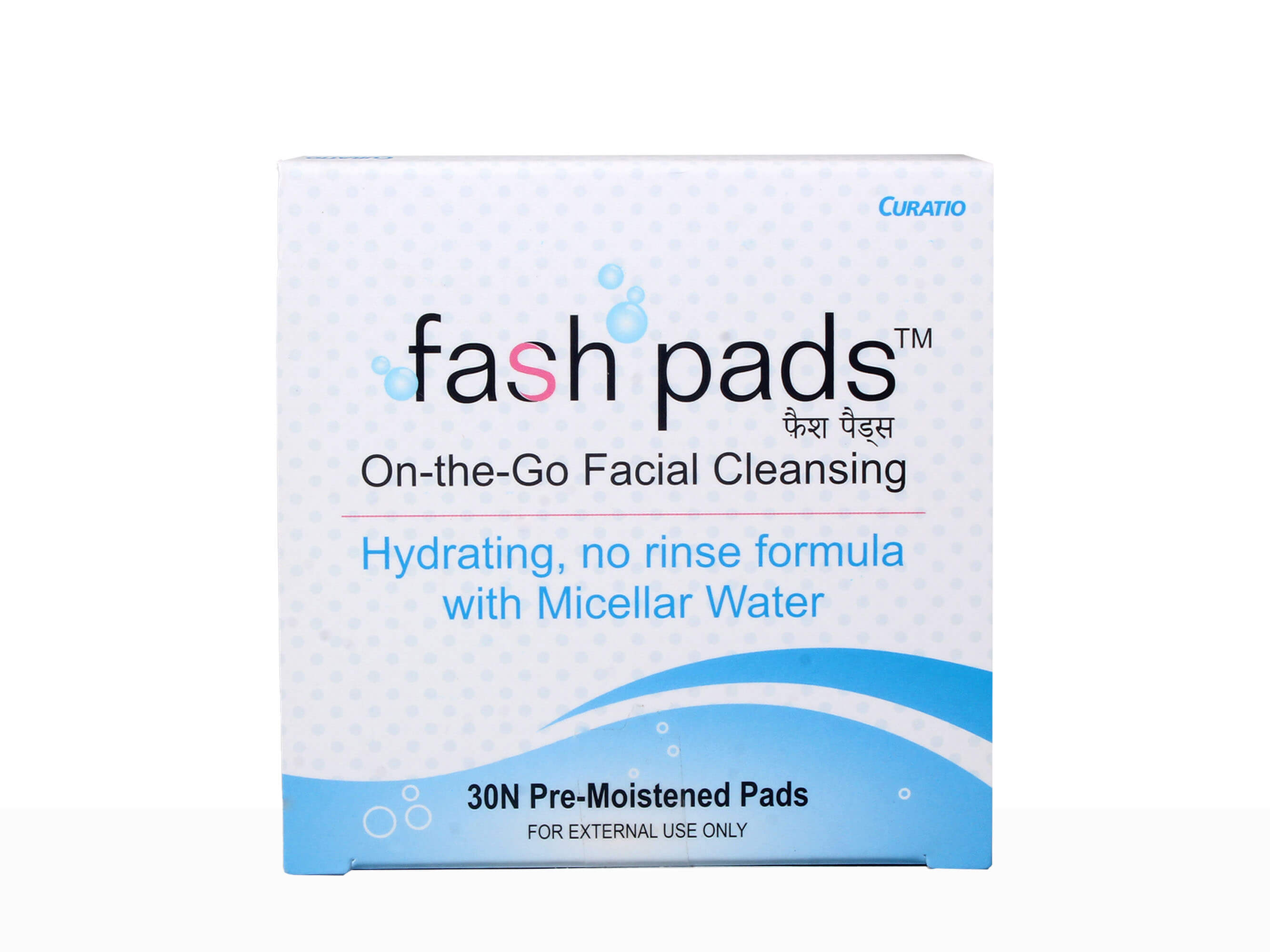 Curatio Fash Pads (On-the-Go- Facial Cleansing) - Clinikally