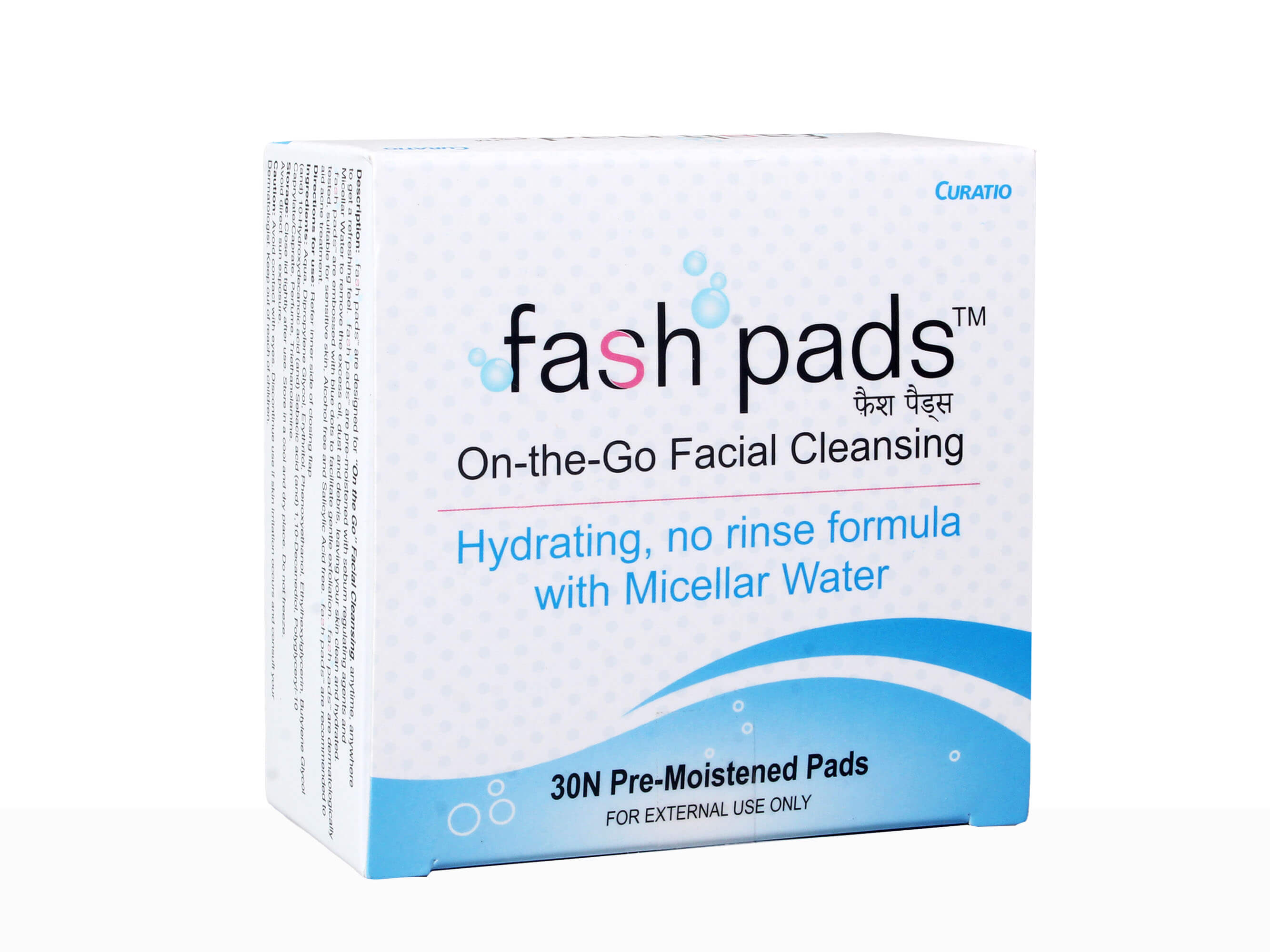 Curatio Fash Pads (On-the-Go- Facial Cleansing) - Clinikally