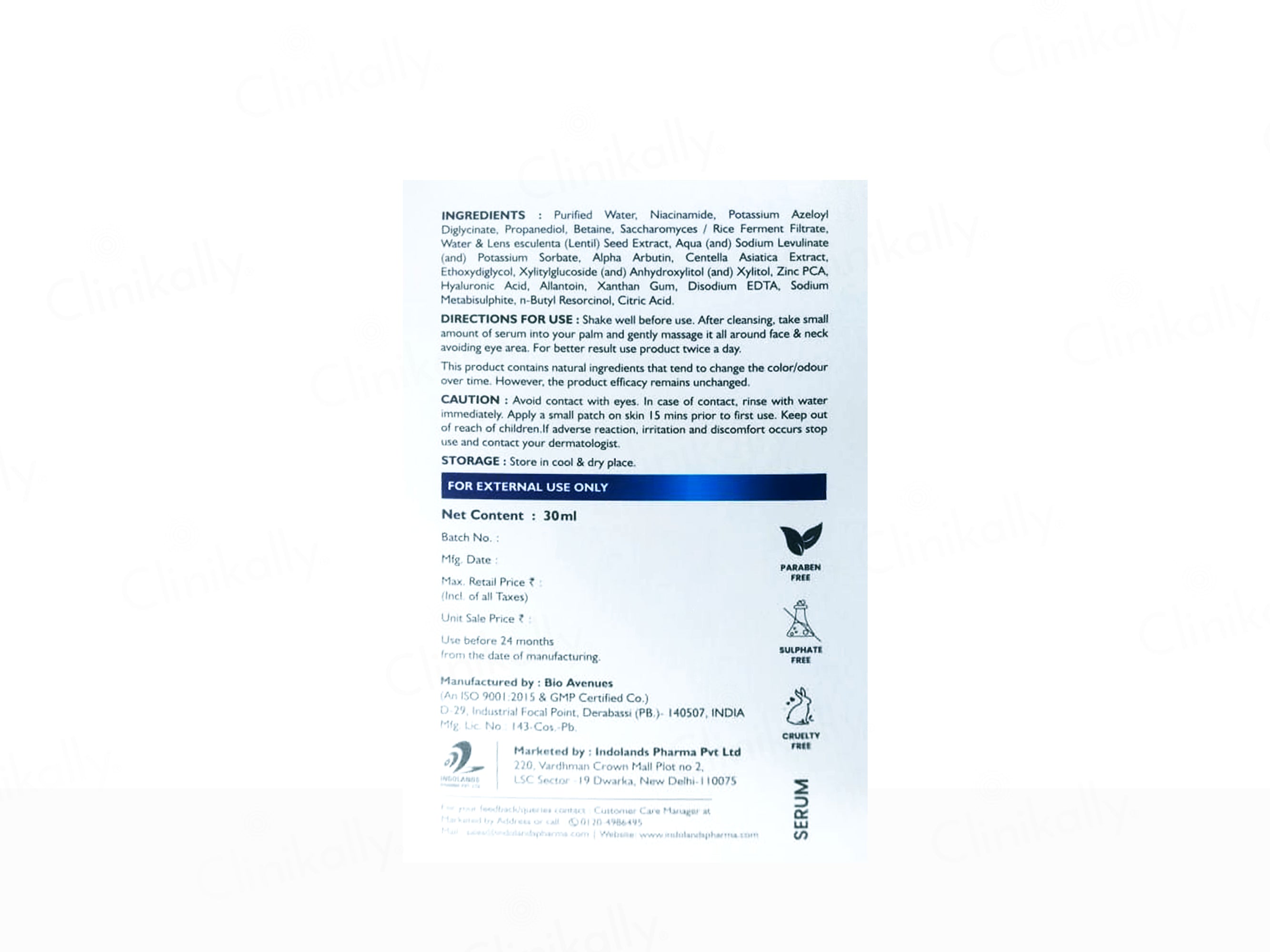 Cutiedge 10% Niacinamide Face Serum