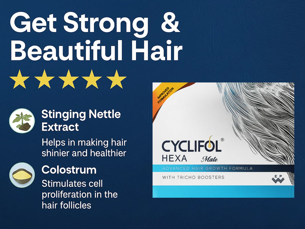 Cyclifol Hexa Male Advanced Cyclical Therapy Hair Growth Formula Kit