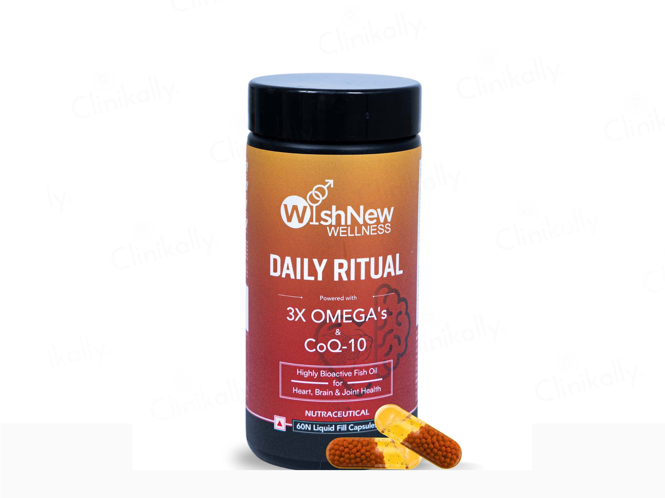 WishNew Wellness Daily Ritual 3X Omega's & CoQ-10 Capsule