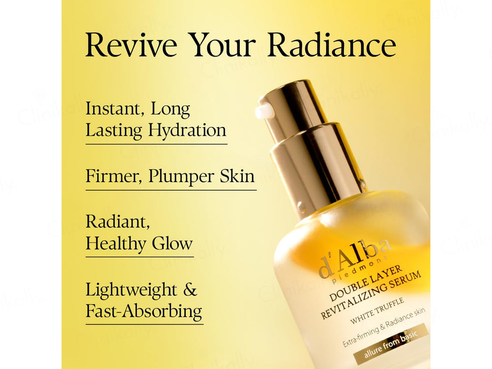 D'Alba White Truffle Double Layer Revitalizing Face Serum