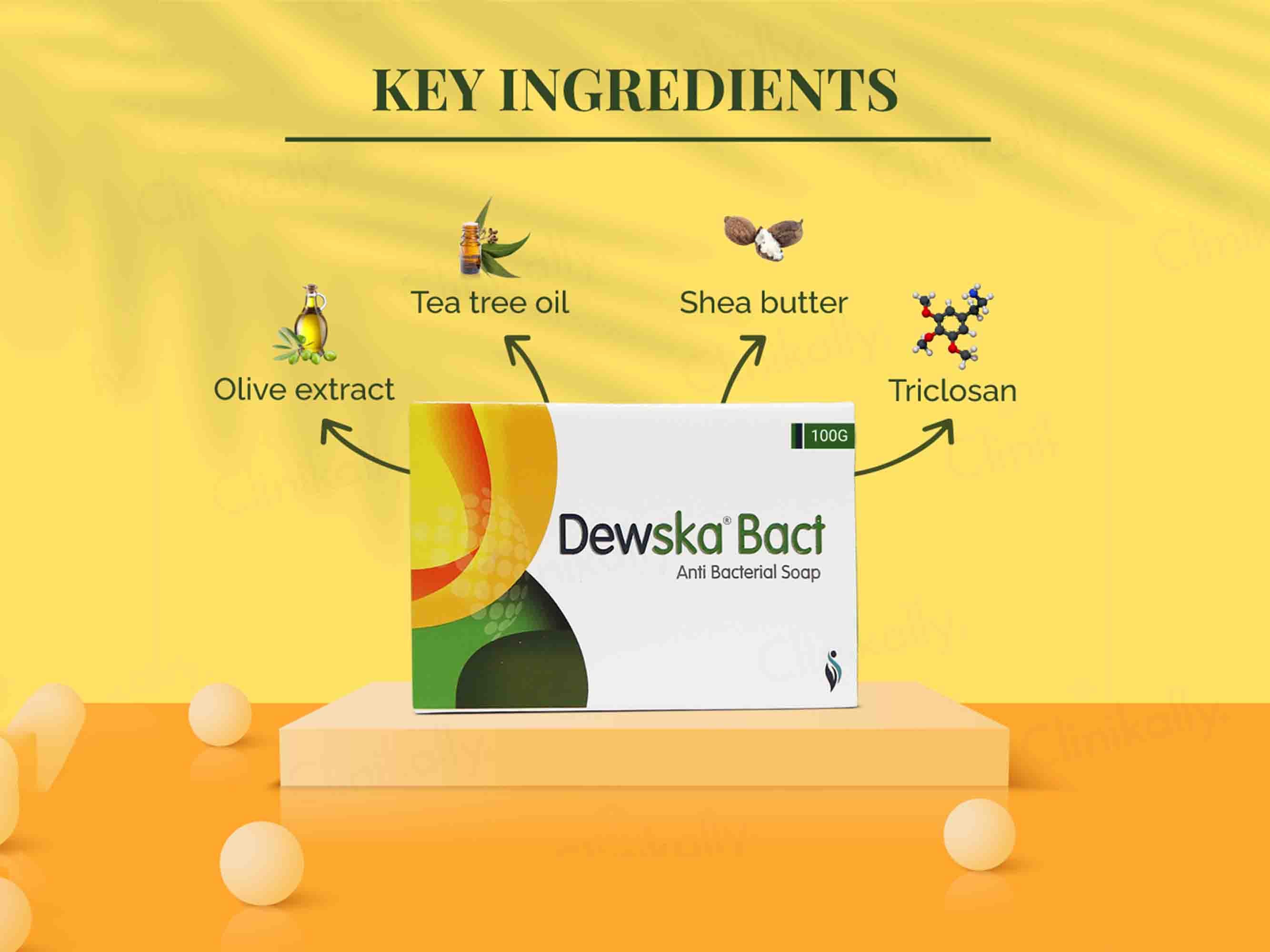 DewSka Bact Anti-Bacterial Soap - Clinikally