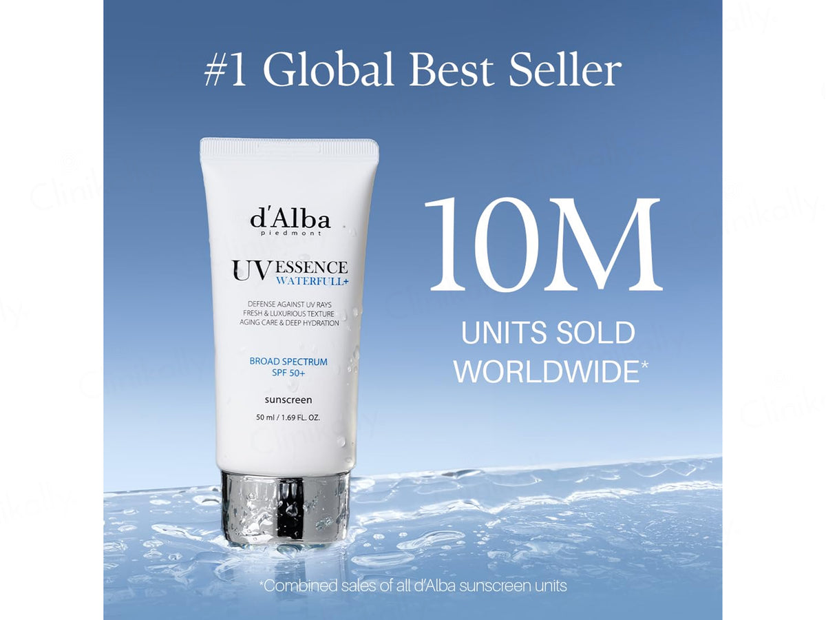 D'Alba UV Essence Waterfull+ Whitening & Anti-Wrinkle Sun Cream SPF 50+ PA++++