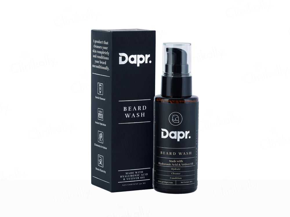 Dapr. Beard Wash With Hyaluronic Acid & Vetiver Oil