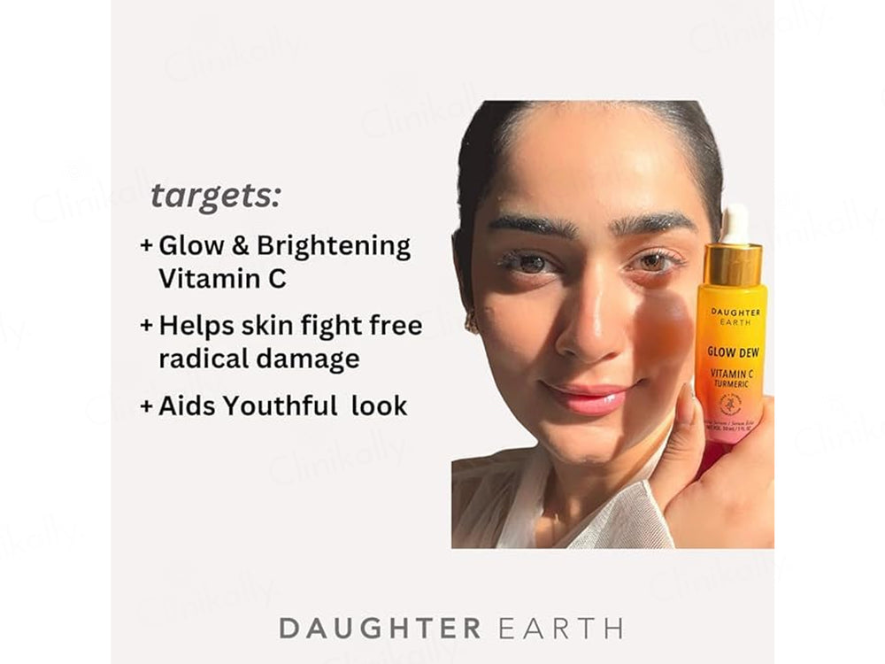 Daughter Earth Glow Dew 20% Vitamin C Turmeric Face Serum