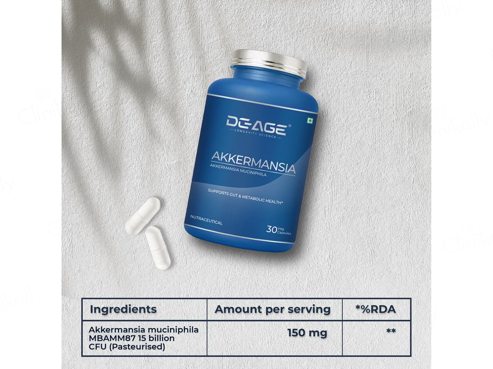 DeAge Akkermansia Nutraceutical Veg Capsule