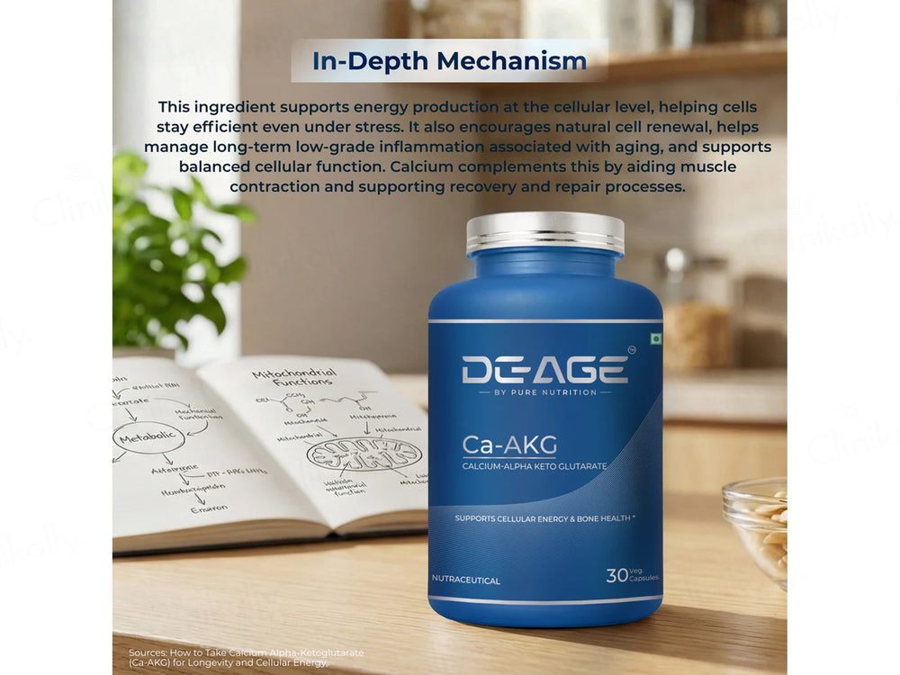 DeAge Ca-AKG Nutraceutical Veg Capsule