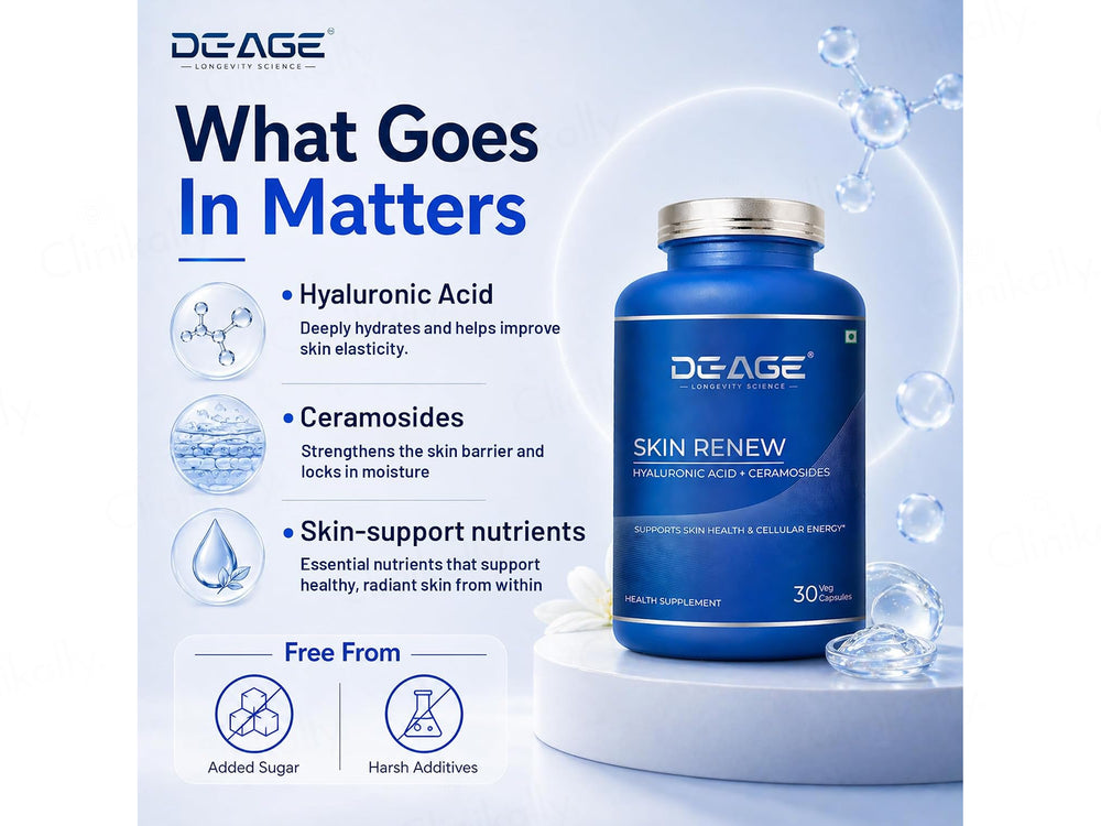 DeAge Skin Renew Health Supplement Veg Capsule