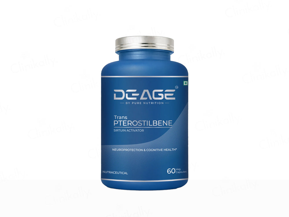 DeAge Trans Pterostilbene Nutraceutical Veg Capsule