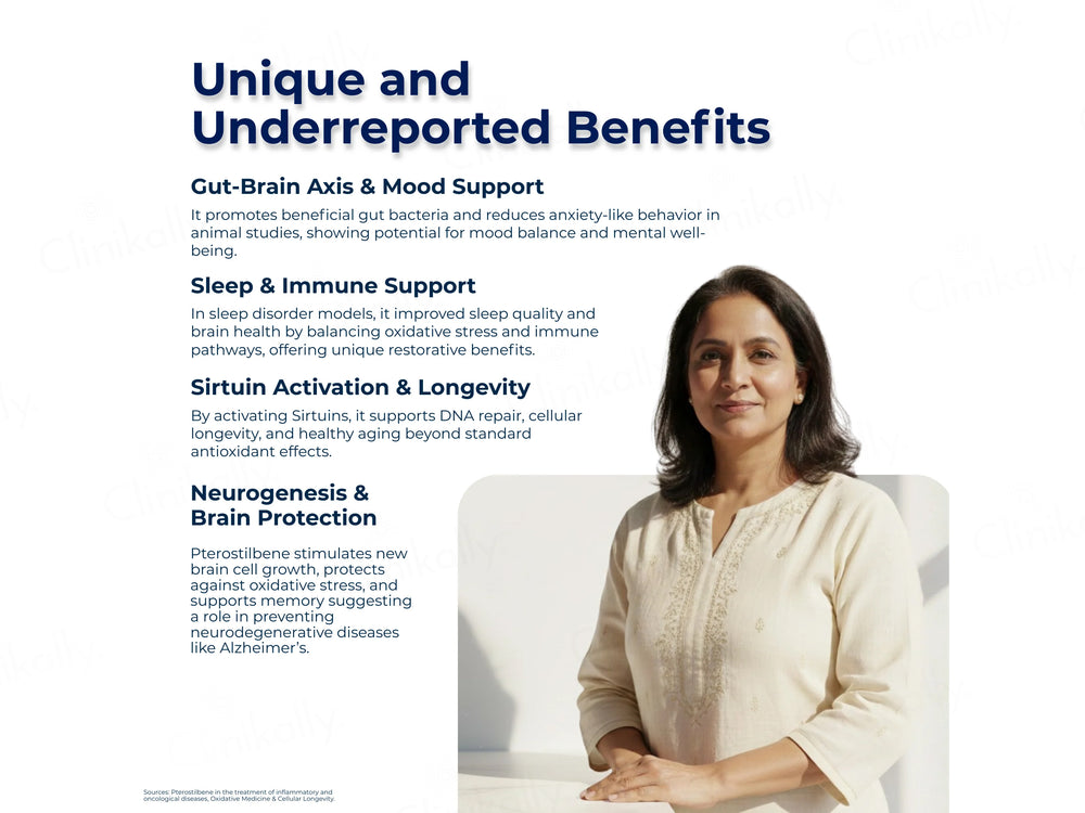 DeAge Trans Pterostilbene Nutraceutical Veg Capsule