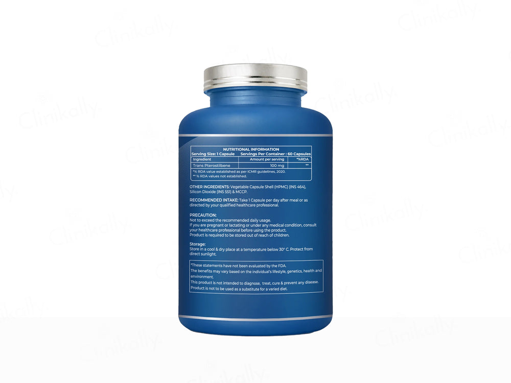 DeAge Trans Pterostilbene Nutraceutical Veg Capsule