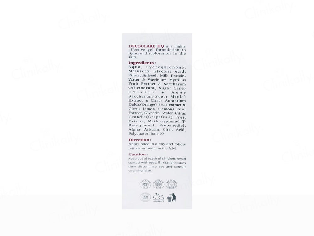 Decoglare HQ Skin Lightening Gel