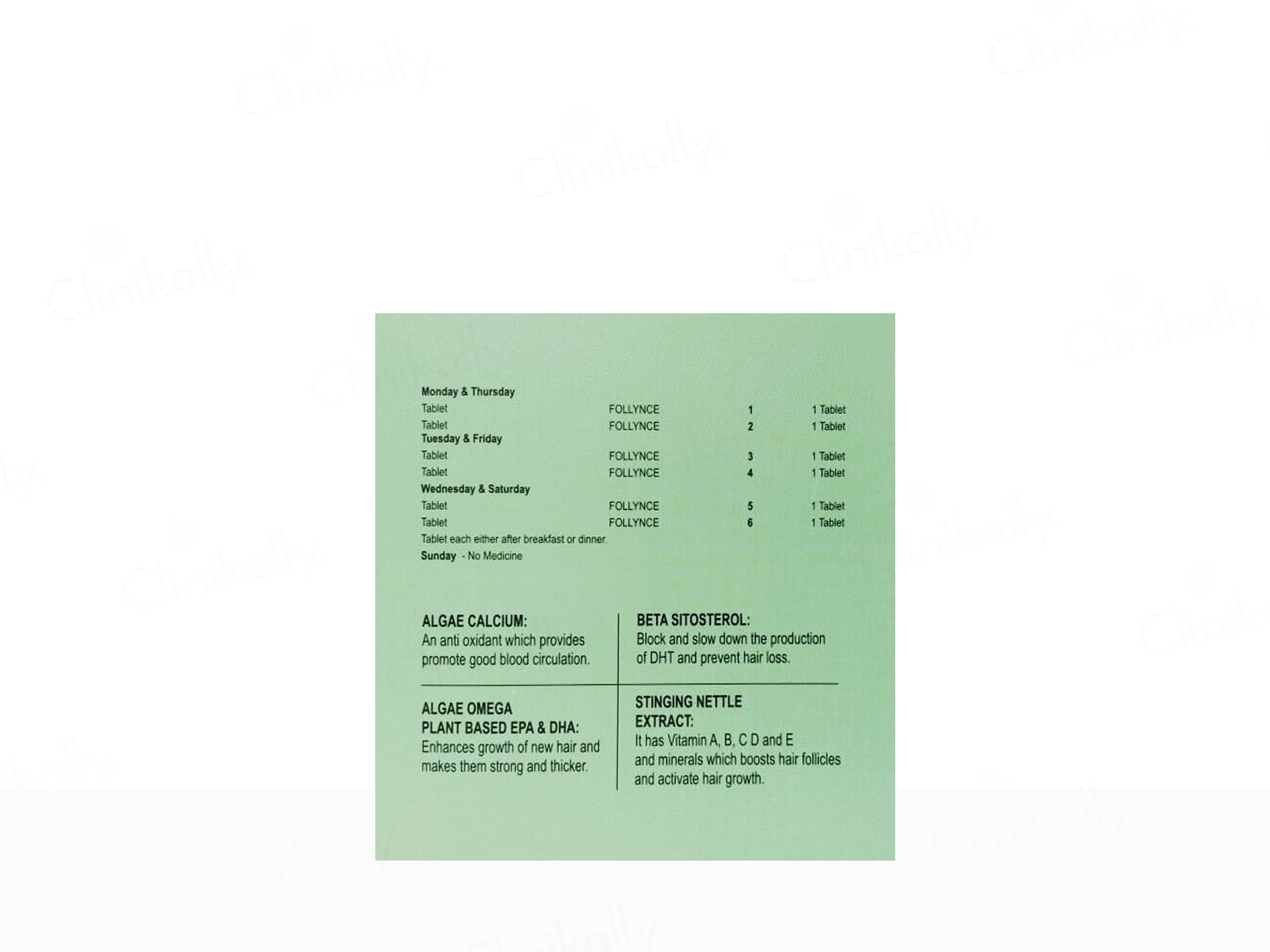 Derm Range Follynce Unisex Hair Cyclical Therapy Kit