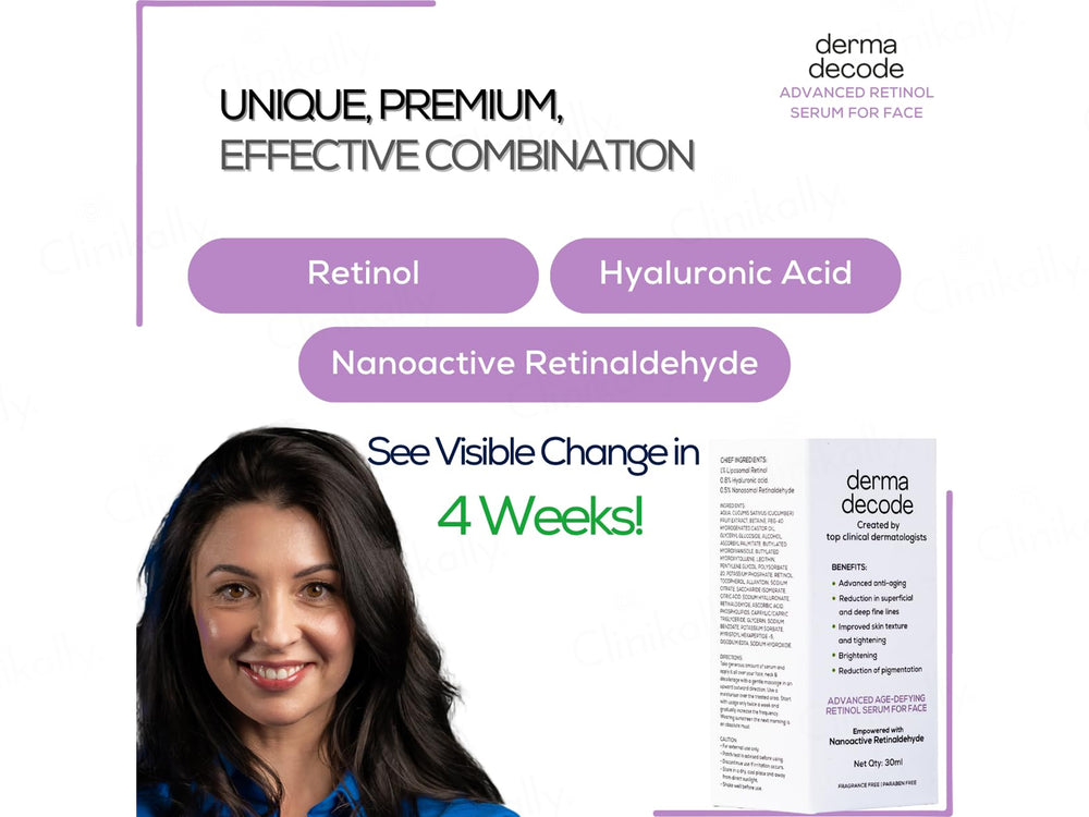Derma Decode Advanced Age-Defying Retinol Serum For Face