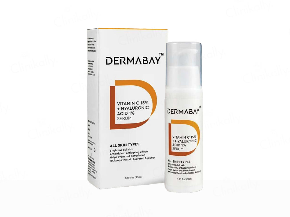 Dermabay 15% Vitamin C + 1% Hyaluronic Acid Face Serum