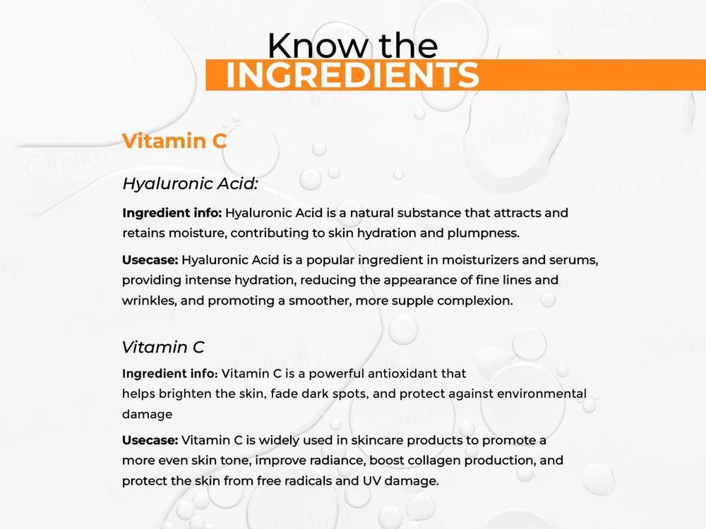 Dermabay 15% Vitamin C + 1% Hyaluronic Acid Face Serum