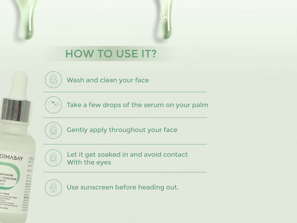 Dermabay 5% Niacinamide + 1% Hyaluronic Acid Face Serum