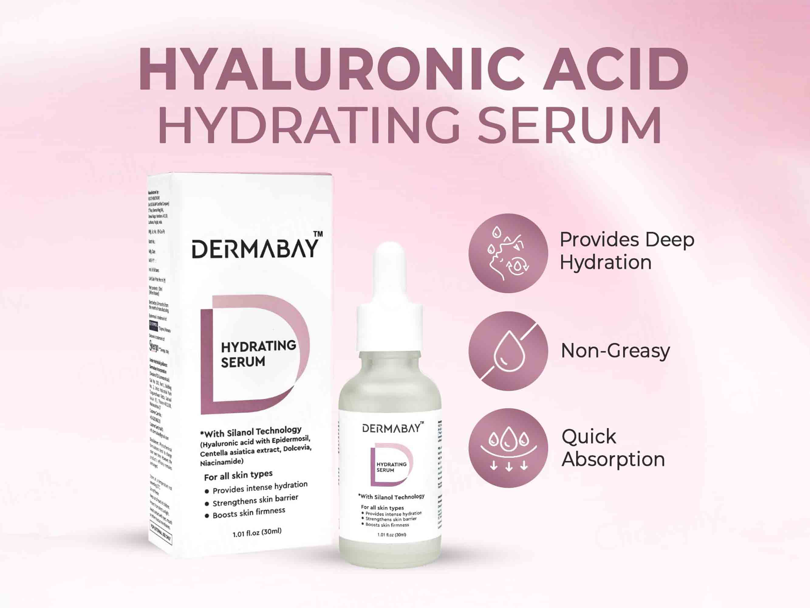 Dermabay Hyaluronic Acid Hydrating Face Serum